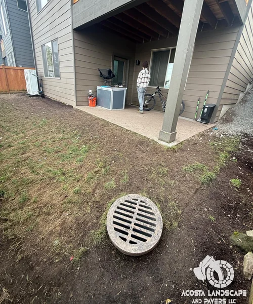 Paver Patio, Turf & Outdoor Lighting Project in Snohomish 